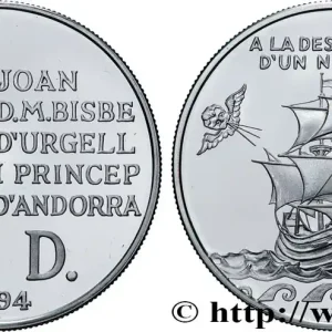 Promotion Saisonnière ANDORRE (PRINCIPAUTÉ) 10 Diners Proof découverte du Nouveau Monde 1994 fwo_839707 Monde