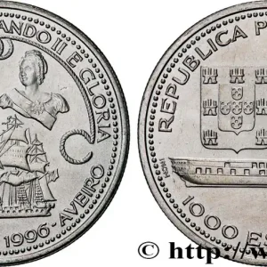 PORTUGAL 1000 Escudos frégate Fernando II e Gloria 1996 fwo_736055 Monde Offre Spéciale