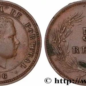 Nouvelle Collection PORTUGAL - ROYAUME DU PORTUGAL - CHARLES Ier 5 Réis 1906 fwo_779090 Monde