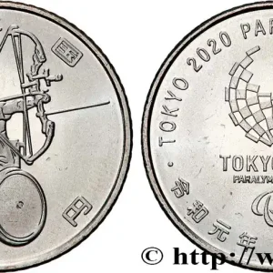 JAPON 100 Yen Jeux Para-Olympiques Tokyo 2020 - tir à l’arc (2019) Hiroshima fwo_789344 Monde Paiement Sécurisé