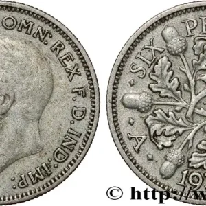 ROYAUME-UNI 6 Pence Georges V 1936 fwo_812272 Monde En Vogue