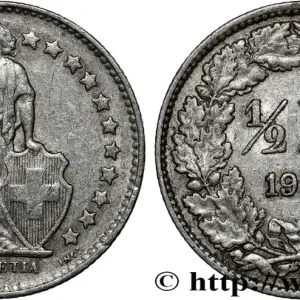 Remise SUISSE 1/2 Franc Helvetia 1955 Berne fwo_813036 Monde