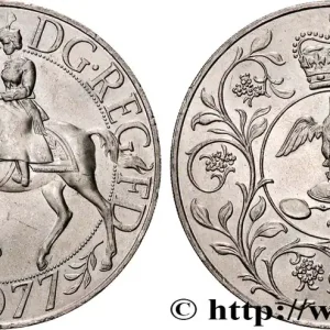 Prix Réduit ROYAUME-UNI 25 New Pence jubilé d’argent d’Elisabeth II 1977 fwo_819360 Monde