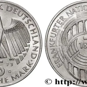 Meilleur Prix ALLEMAGNE 5 Mark Proof Parlement de Francfort 1973 Karlsruhe fwo_819652 Monde