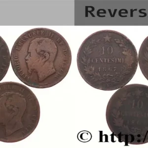 Expédié Aujourd’hui ITALIE Lot 5 x 10 Centesimi Victor Emmanuel II n.d. Atelier Divers fwo_820998 Monde