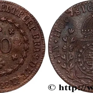 BRÉSIL - EMPIRE DU BRÉSIL - PIERRE Ier 20 Réis 1828 Rio de Janeiro fwo_821743 Monde Meilleure Qualité