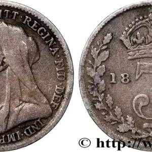 Réduction ROYAUME-UNI 3 Pence Victoria “Old Head” 1895 fwo_823575 Monde