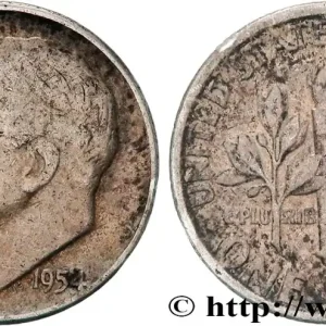 Meilleure Vente ÉTATS-UNIS D'AMÉRIQUE 1 Dime(10 Cents) Roosevelt 1954 Philadelphie fwo_823583 Monde