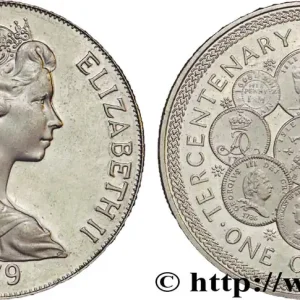 ÎLE DE MAN 1 Crown tricentenaire du monnayage de l’Île de Man / Elisabeth II / différents types monétaires 1979 fwo_824214 Monde Réduction