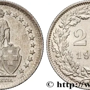 SUISSE 2 Francs Helvetia 1963 Berne fwo_831941 Monde Top Vente