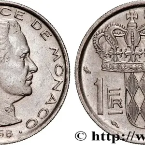 MONACO 1 Franc Rainier III 1968 Paris fwo_833131 Monde Expédié Aujourd’hui
