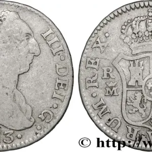 ESPAGNE 2 Reales Charles III 1783 Madrid fwo_833375 Monde Produit De Marque