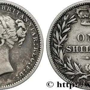 ROYAUME-UNI 1 Shilling Victoria 1882 fwo_833480 Monde Affaire À Saisir