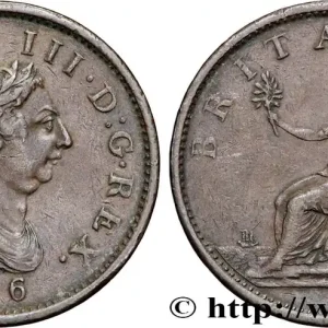 Soldes ROYAUME-UNI 1 Penny Georges III tête laurée 1806 Soho fwo_834434 Monde