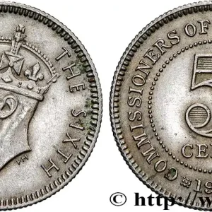 Offre Spéciale MALAISIE 5 Cents Georges VI 1950 fwo_834767 Monde