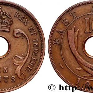 Usine Directe AFRIQUE DE L'EST 10 Cents (Georges V) 1934 Londres fwo_836829 Monde