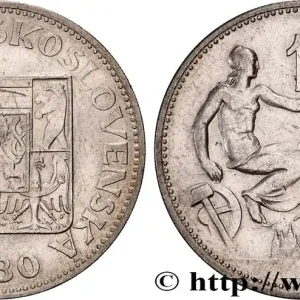 TCHÉCOSLOVAQUIE 10 Korun alégorie du travail 1930 fwo_843057 Monde Expédition Rapide