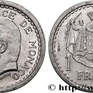MONACO 1 Franc Louis II 1943 Paris fwo_844140 Monde Meilleure Vente