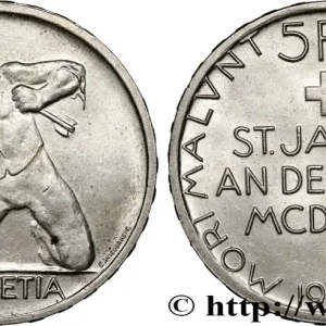 SUISSE 5 Francs 500e anniversaire de la Bataille de Saint-Jacques sur la Birse 1944 Berne fwo_830912 Monde Artisanat