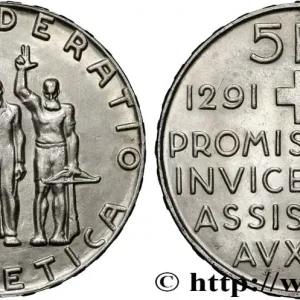 Tendance SUISSE 5 Francs 650e anniversaire de la confédération 1941 Berne fwo_830929 Monde