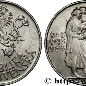 TCHÉCOSLOVAQUIE 25 Korun 10e anniversaire de la libération 1955 fwo_830959 Monde Artisanat