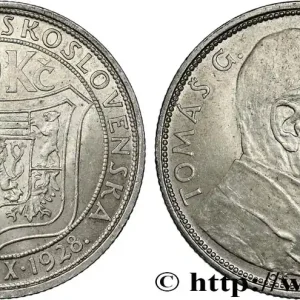 Marque TCHÉCOSLOVAQUIE 10 Korun Thomas Masaryk 1928 fwo_831050 Monde