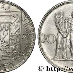 Offre Du Jour TCHÉCOSLOVAQUIE 20 Korun Industrie, Agriculture et Commerce 1933 fwo_843070 Monde