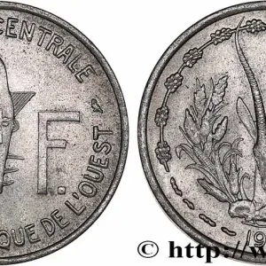 ÉTATS DE L'AFRIQUE DE L'OUEST (BCEAO) 1 Franc BCEAO 1972 Paris fwo_762504 Monde Achetez Aujourd’hui