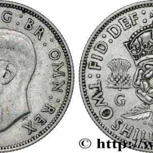 ROYAUME-UNI 1 Florin (2 Shillings) Georges VI 1939 fwo_793911 Monde Soldes