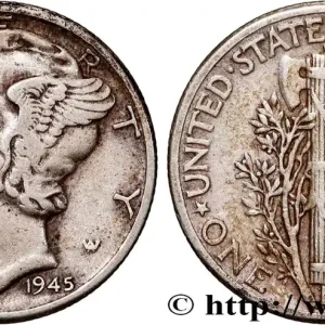 Seulement Aujourd’hui ÉTATS-UNIS D'AMÉRIQUE 1 Dime Mercury 1945 Philadelphie fwo_795459 Monde