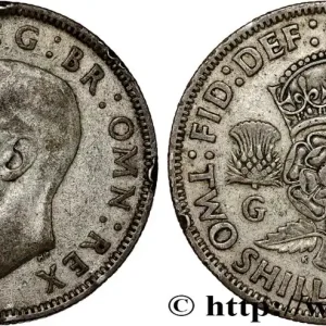 Top Vente ROYAUME-UNI 1 Florin (2 Shillings) Georges VI 1943 fwo_807725 Monde