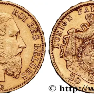 OR, PALLADIUM ET PLATINE INVESTISSEMENT 20 Francs Léopold II 1876 Bruxelles fwo_834613 Monde Pas Cher