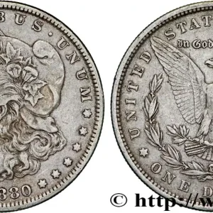 ÉTATS-UNIS D'AMÉRIQUE 1 Dollar Morgan 1880 Philadelphie fwo_835710 Monde Populaire