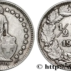 SUISSE 1/2 Franc Helvetia 1906 Berne fwo_835780 Monde Exclusif