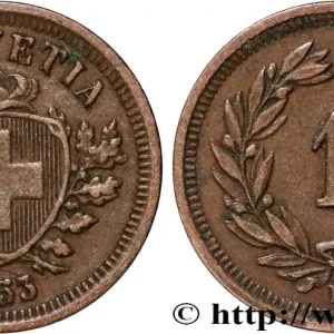 SUISSE 1 Centime (Rappen) 1853 Paris fwo_835863 Monde Jusqu’à Épuisement Des Stocks