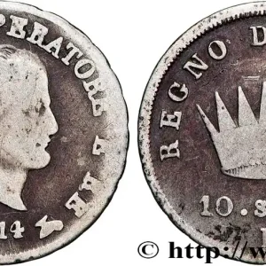 ITALIE - ROYAUME D'ITALIE - NAPOLÉON Ier 10 Soldi 1814 Milan fwo_837850 Monde Offre Du Jour