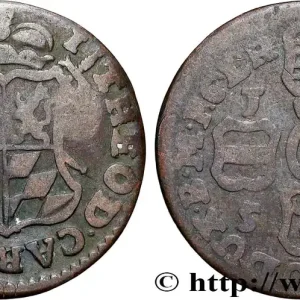 BELGIQUE - PRINCIPAUTÉ ÉPISCOPALE DE LIÈGE 1 Liard Évéché de Liège frappe au nom de Jean-Théodore de Bavière 1750 fwo_838485 Monde Meilleur Prix