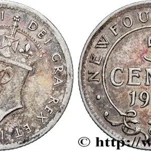 TERRE-NEUVE 5 Cents Georges VI 1943 Ottawa fwo_838561 Monde Vente Directe