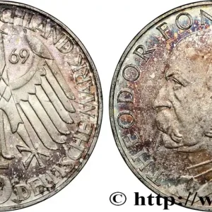 ALLEMAGNE 5 Mark Proof Théodor Fontane 1969 Karlsruhe fwo_838959 Monde Seulement Aujourd’hui