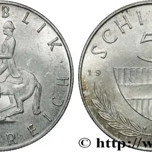 Prix Promo AUTRICHE 5 Schilling 1961 fwo_839117 Monde