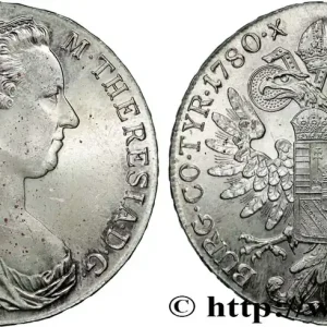 Usine Directe AUTRICHE 1 Thaler (REFRAPPE) Marie-Thérèse 1780 Vienne fwo_839163 Monde