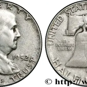 Acheter En Ligne ÉTATS-UNIS D'AMÉRIQUE 1/2 Dollar Benjamin Franklin 1952 Philadelphie fwo_840498 Monde