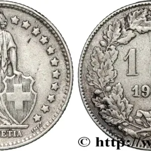 Quantité Limitée SUISSE 1 Franc Helvetia 1936 Berne - B fwo_846906 Monde