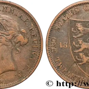 Retour Gratuit JERSEY 1/12 Shilling Reine Victoria 1881 fwo_846911 Monde
