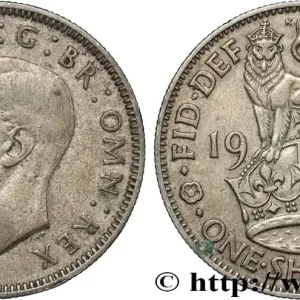Prix Cassé ROYAUME-UNI 1 Shilling Georges VI “England reverse” 1946 fwo_846922 Monde