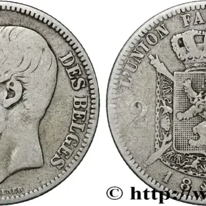 BELGIQUE 2 Francs Léopold II légende française 1867 fwo_846958 Monde Dernière Chance