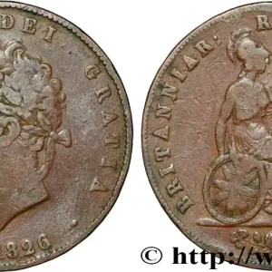 Prix Choc ROYAUME-UNI 1/2 Penny Georges IV 1826 fwo_847007 Monde
