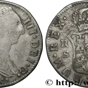 ESPAGNE 2 Reales Charles III 1774 Séville fwo_847215 Monde Haute Qualité