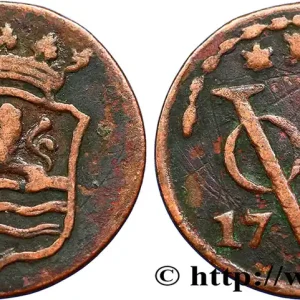 INDES NEERLANDAISES 1 Duit armes de Zélande / monogramme de la Verenigde Oost-Indische Compagnie (VOC) 1794 fwo_377884 Monde Commande En Gros