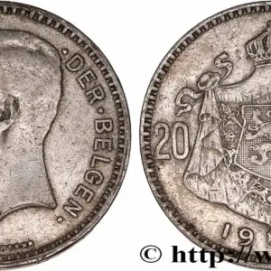 BELGIQUE 20 Francs Albert Ier légende Flamande 1934 fwo_776941 Monde Achat Immédiat